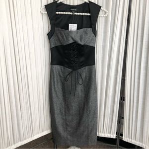447.NWT bebe tweed corset dress